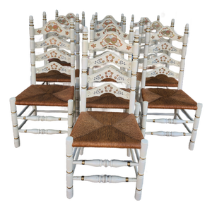 Mid 20th Century Set Of Ten Italian Dining Chairs