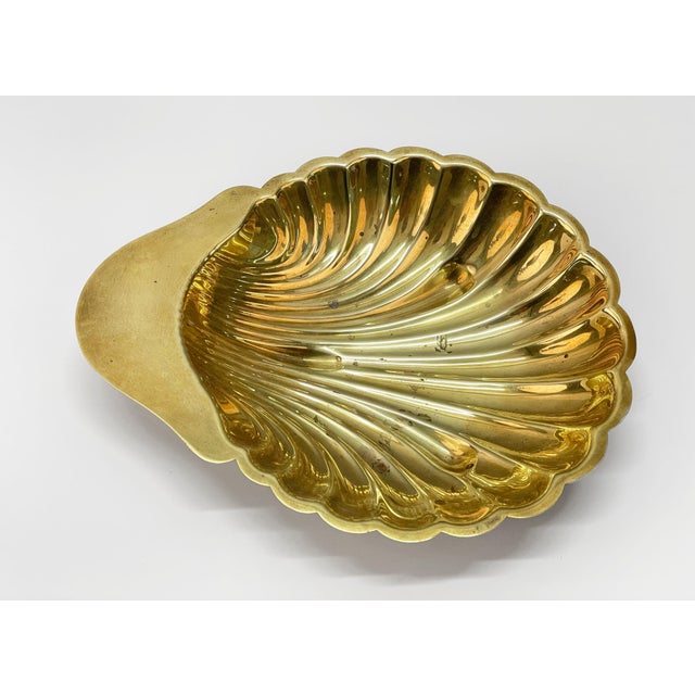Mid-Century Italian Shell-Shaped Brass Bowl by Renzo Cassetti, 1960s For Sale - Image 6 of 16