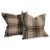 1940s 19thc Plaid Homespun Linen Pillows, Pair For Sale - Image 5 of 5