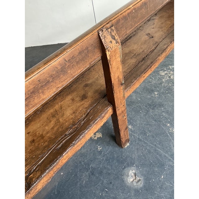 Vintage 18th Century Monumental Spanish Bench For Sale - Image 11 of 12