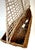 Mid-Century Modern Mid 20th Century Coastal Boho Chic Polychromed Rattan, Willow and Reed Sailboat Chandelier For Sale - Image 3 of 16