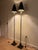 Cambridge Lamps Inc. Neoclassical Style Black Floor Lamps Pair Height 70 in Base 8х8 in Shade: Lower diameter: 9 in Upper...