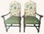 Sherrill Furniture Vintage Hacienda Chairs by Sherrill Reupholstered in P. Kaufmann Ayala Jasper Embroidery - A Pair For Sale - Image 4 of 5