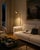 Vintage Style Reclining Gilt Floor Lamp, 2000s For Sale - Image 10 of 11