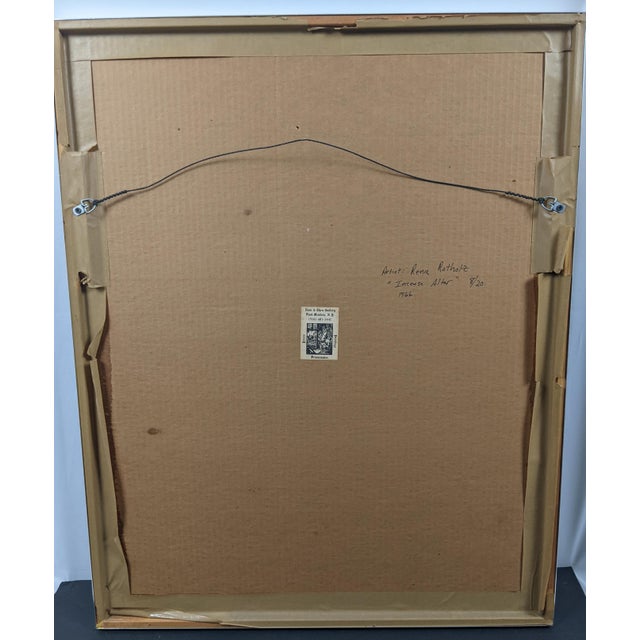 Rina Rotholz "Incense Altar" Signed Original Tuilegraph, 1966 | Limited Edition 8/20 | Artist Who Discovered the Tuilegraphy Process For Sale - Image 12 of 18