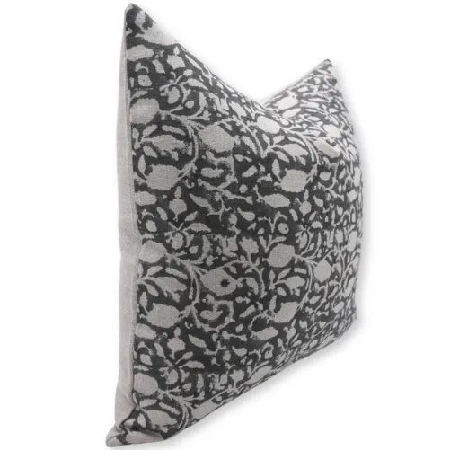 Enhance your living space with the timeless beauty of our Handmade Block Print Thick Linen Pillow Cover. Crafted using the...