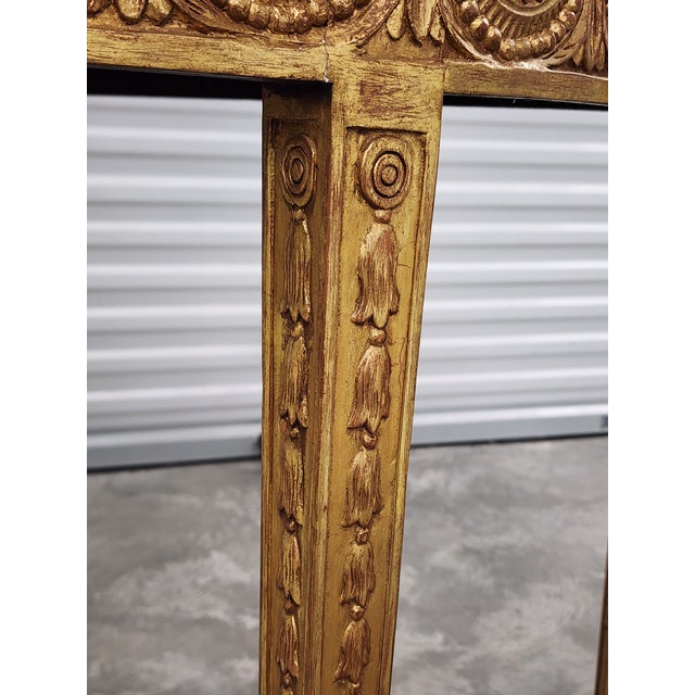 Vintage Adam Style Demi-Lune Satin Wood Inlay Console Table For Sale - Image 14 of 16