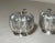 Antique Handmade Sterling Silver Repousse Pumpkin Fruit Salt and Pepper Shakers For Sale - Image 4 of 11