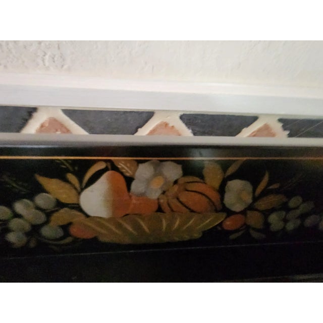 Traditional Ethan Allen Vintage Hitchcock Stenciled Dry Sink Cabinet/Cupboard For Sale - Image 3 of 12