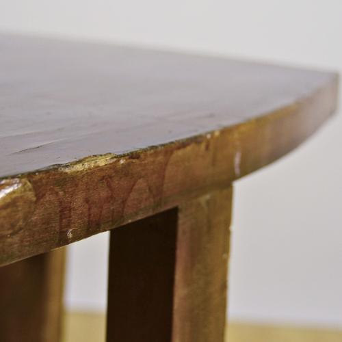 Brown Antique Wooden Coffee Table, 1900s For Sale - Image 8 of 9