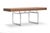 Office Desk in Walnut Wood and Stainless Steel Frame by Bodil Kjaer for Karakter For Sale - Image 3 of 18