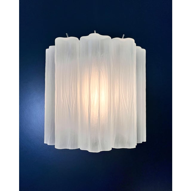 Vintage Murano Glass Tube Wall Sconces, 1990, Set of 2 For Sale - Image 6 of 18
