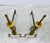 Metal Vintage 1960s Brass Andirons, Pair For Sale - Image 7 of 7