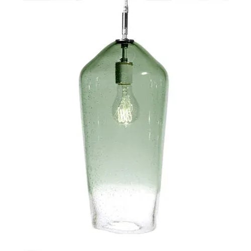 Tempo Comet Pendant Light from the Fizz Collection in Emerald For Sale - Image 4 of 4