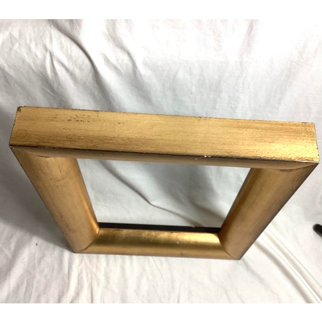 Late 20th Century Late 20th Century Heavy Thick Gold Frame 12x16” For Sale - Image 5 of 5