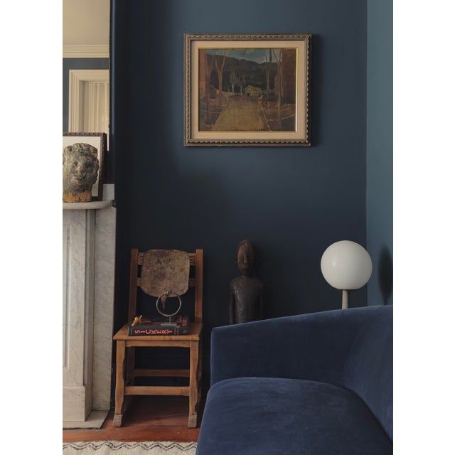 Enzo Roberti (1924-1990) - Expressionist Study of House in Landscape, Signed (c. 1963, Oil on Canvas). Original gallery...