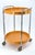 Space Age Serving Trolley with Two Removable Trays in Orange For Sale - Image 4 of 6