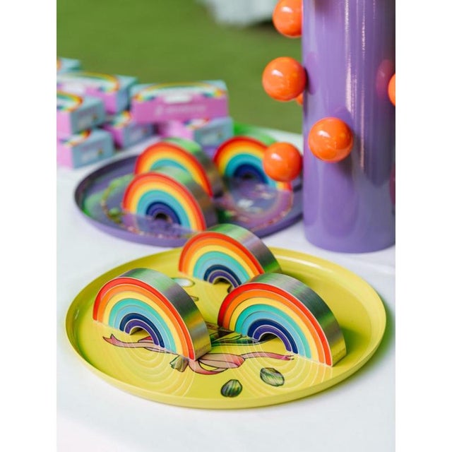 Raw & Rainbow Rainwow Sculpture in Powder-Coated Aluminum by Altreforme For Sale - Image 4 of 8
