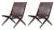 Set of 2 brown stained oak and brown leather Saxe chairs by Lassen Dimensions: W 60 x D 67 x H 84 cm Materials: leather,...