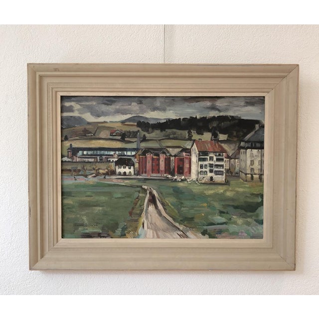 Lucien Schwob, Le Brassus, Vallée de Joux, 1930, Oil on Canvas, Framed For Sale - Image 12 of 12