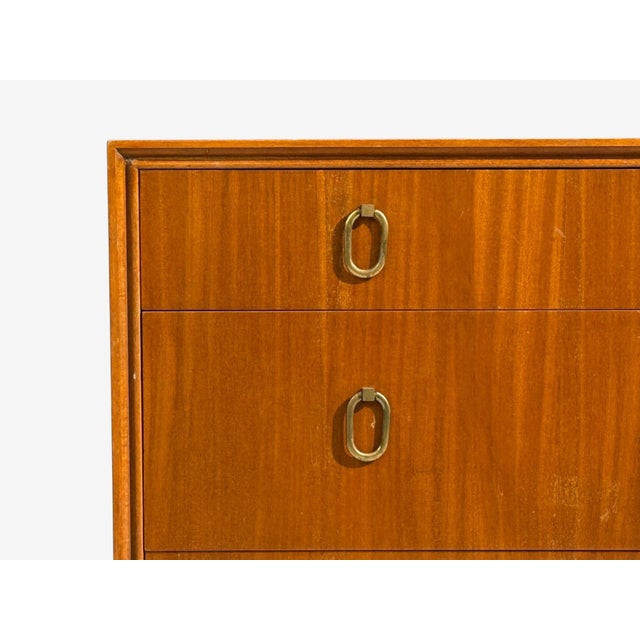 1940s Swedish Modern Chest of Drawers by Axel Larsson, Mahogany Veneer, 1940s For Sale - Image 5 of 13