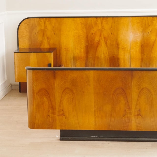 Double Bed with Floating Bedside Tables from Halabala For Sale - Image 9 of 18
