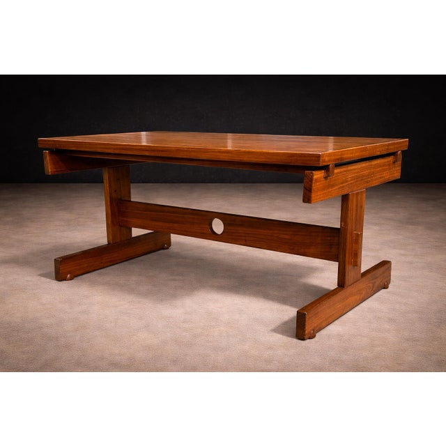 1970s “Cuiaba” Dining Set in Hardwood, Sergio Rodrigues, 1970s For Sale - Image 5 of 13