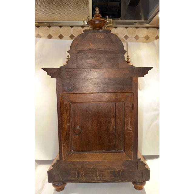 Antique Junghans German Bracket Mantel Clock Westminster Quarter Strike Chimes For Sale - Image 9 of 13