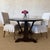 Lyon Reclaimed European Pine Oval Dining Table or Center Table in Walnut Finish For Sale In Los Angeles - Image 6 of 10