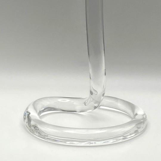 Daum France Crystal Standing Hooded Cobra Snake Sculpture (Large: 16.5”, Clear, Vintage, 1980s) For Sale - Image 12 of 18