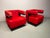 Red Bauhaus F51 Lounge Chairs by Walter Gropius for Tecta, Germany, 1980s, Set of 2 For Sale - Image 8 of 18