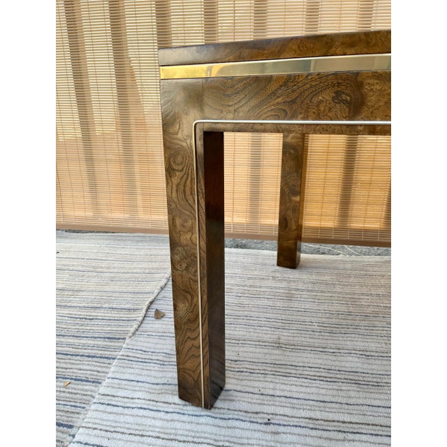 Vintage Mid-Century Burl Side Table by Mastercraft Furniture For Sale - Image 10 of 13