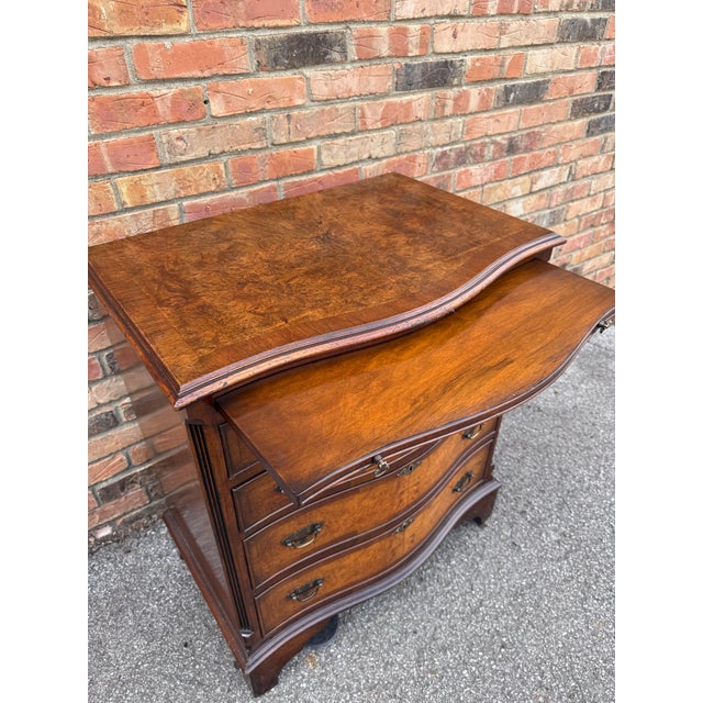 English Bow Front Chest of Drawers For Sale - Image 10 of 12