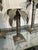 Coastal Regency Style Palm Tree Galvanized Aluminum Candlesticks, Set of 3 For Sale In Houston - Image 6 of 7