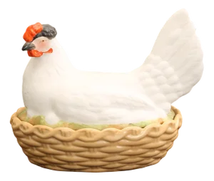 Ceramic Easter Hen, 1900s