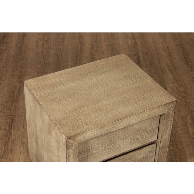 Restoration Hardware Reclaimed Oak Closed Nightstand For Sale In Philadelphia - Image 6 of 12
