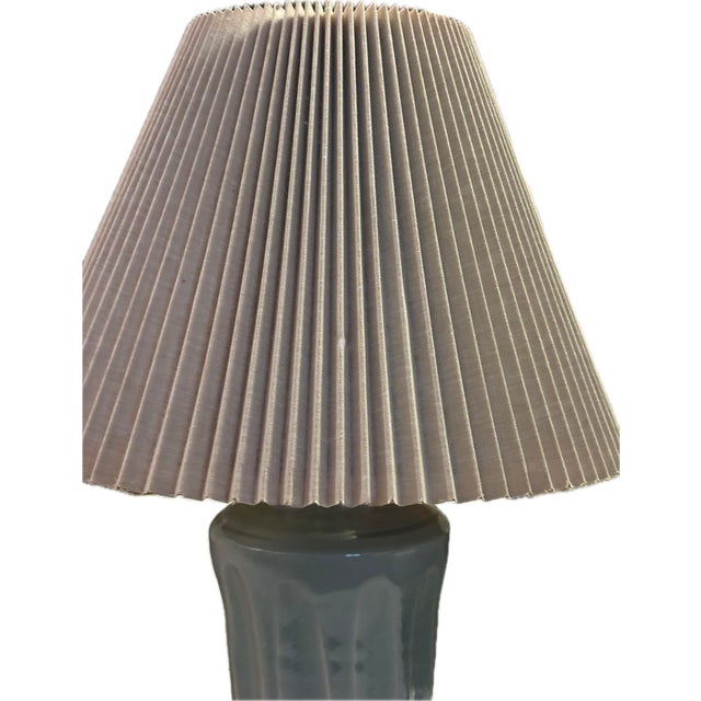 1990s 1990s Simon Pearce Celadon Lamp For Sale - Image 5 of 5