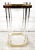 Lucite Side Table Charles Hollis Jones Style 24 Karat Gold Plated For Sale - Image 4 of 9
