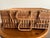 Mid 20th Century Vintage Wicker Picnic Basket/ Rattan Storage Case With Handles For Sale - Image 5 of 13
