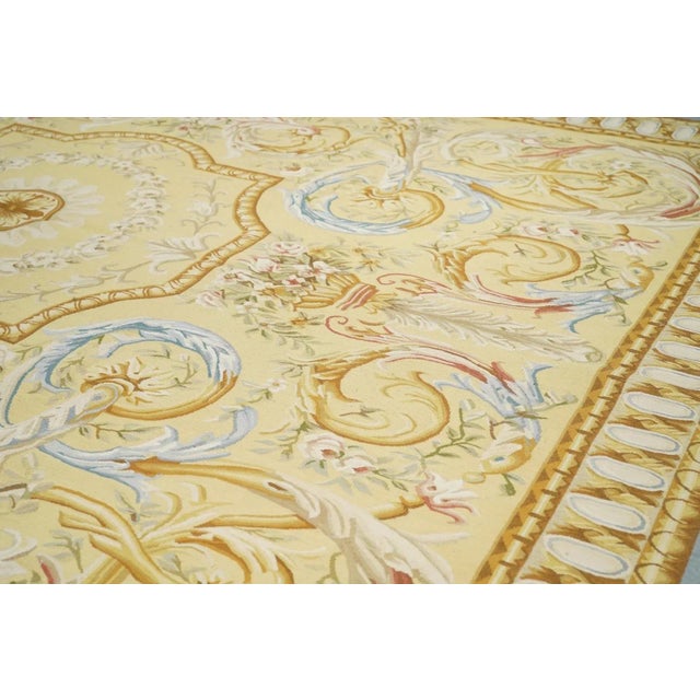 19th Century Aubusson Rug 7'10''x10'2'' For Sale - Image 5 of 9