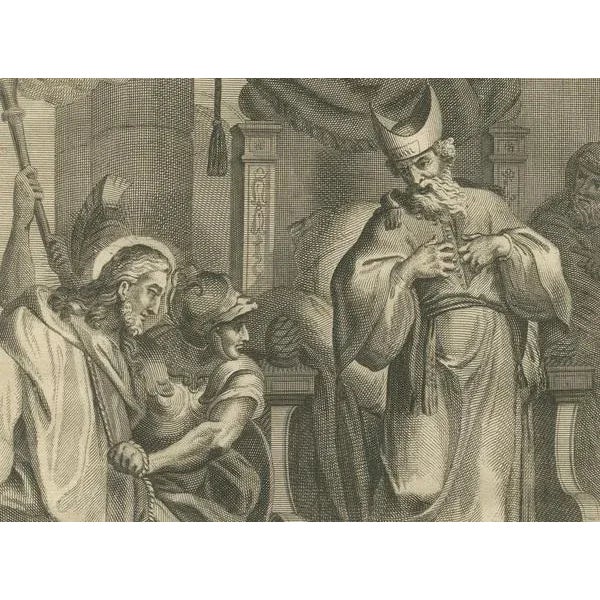 Three Biblical Engravings, 1735, Paper, Set of 3 For Sale - Image 5 of 10