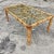 Late 20th Century Late 20th Century Vintage Coastal Chevron Bamboo Dining Table For Sale - Image 5 of 9