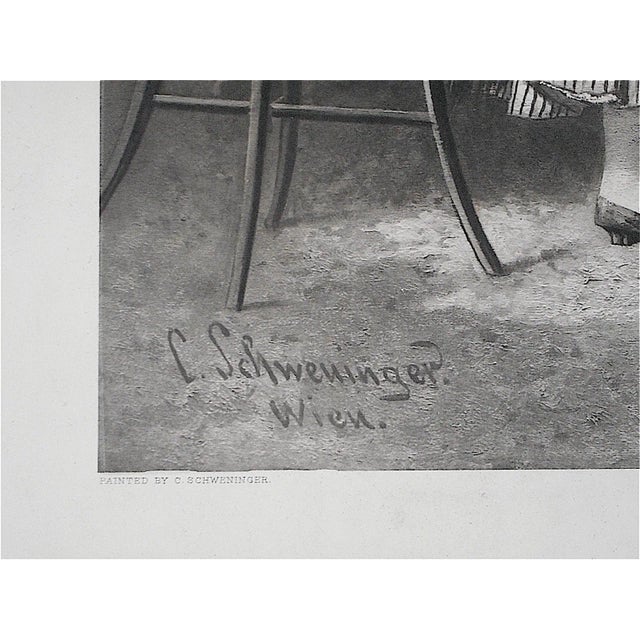 Traditional Antique Lithograph "Welcome Visitors" For Sale - Image 3 of 7