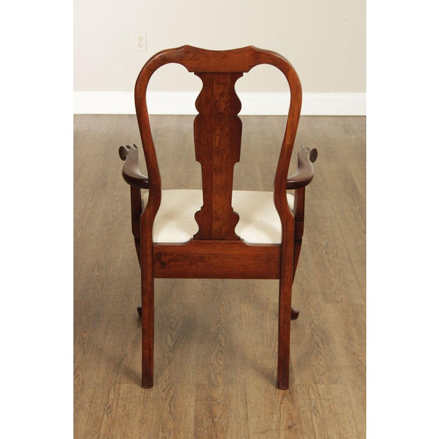 Pennsylvania House Queen Anne Style Set of Eight Cherry Dining Chairs For Sale - Image 13 of 18