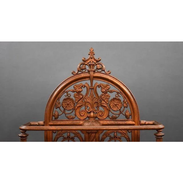 Victorian Cast Iron Stick Stand by Falkirk Foundry, 1880 For Sale - Image 3 of 10