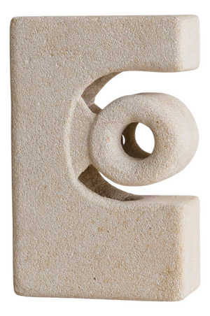 French Limestone Table Lamp Attributed to Albert Tormos, 1970s