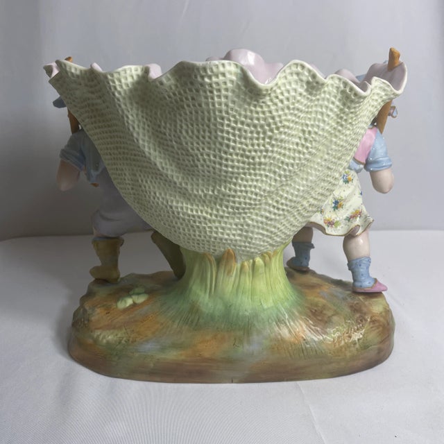 Early 20th Century Porcelain Planter Marked Sitzendorf For Sale - Image 9 of 11