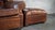 Restoration Hardware Churchill Cigar Leather Luxe Writer's Chair and Ottoman For Sale - Image 11 of 18