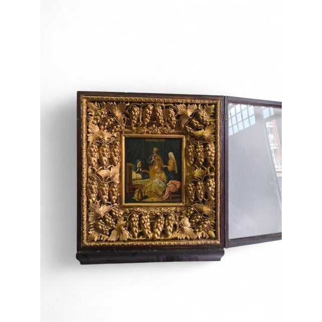 Late 19th Century Orthodox Icon, 19th Century, Paint on Panel, Framed For Sale - Image 5 of 12