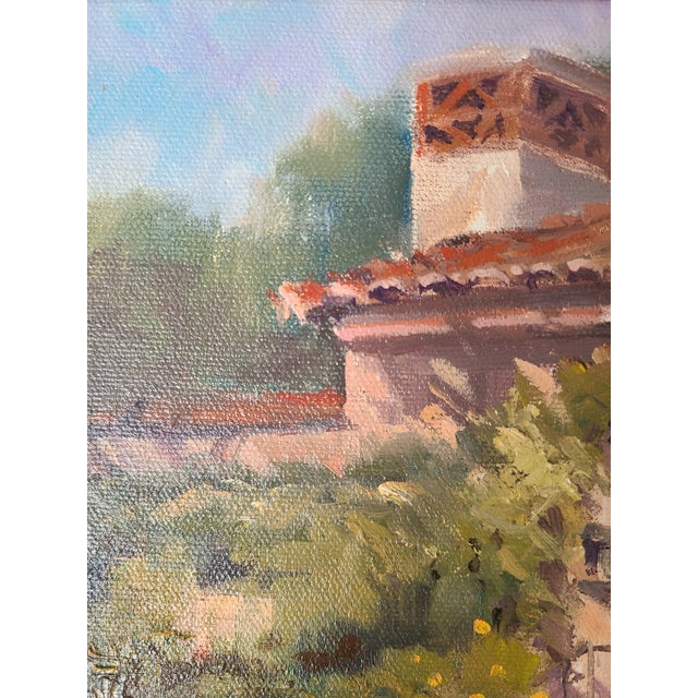 Ron Chesley Plein Air Oil Painting of the Old Mill in San Marino, California For Sale - Image 11 of 12
